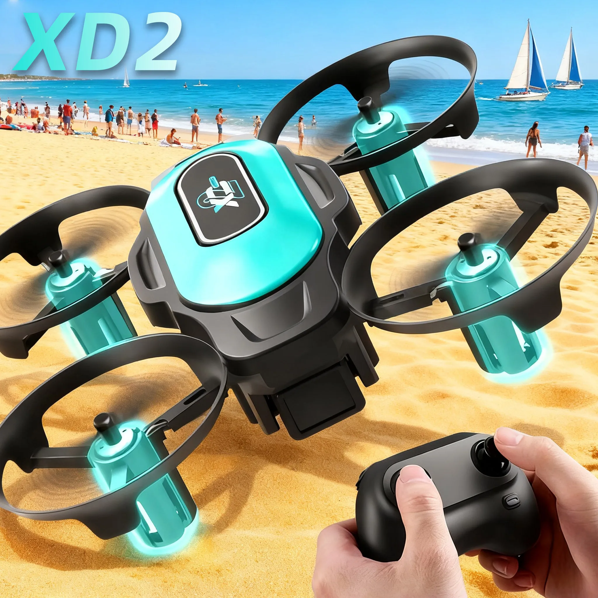 Drone Camera 4K - Мини-дрон XD2, 360° ° Квадрокоптер для