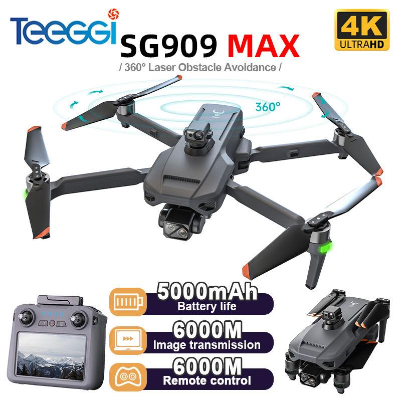 Drone Camera Night Vision - Teeggi SG909 MAX GPS Дрон с