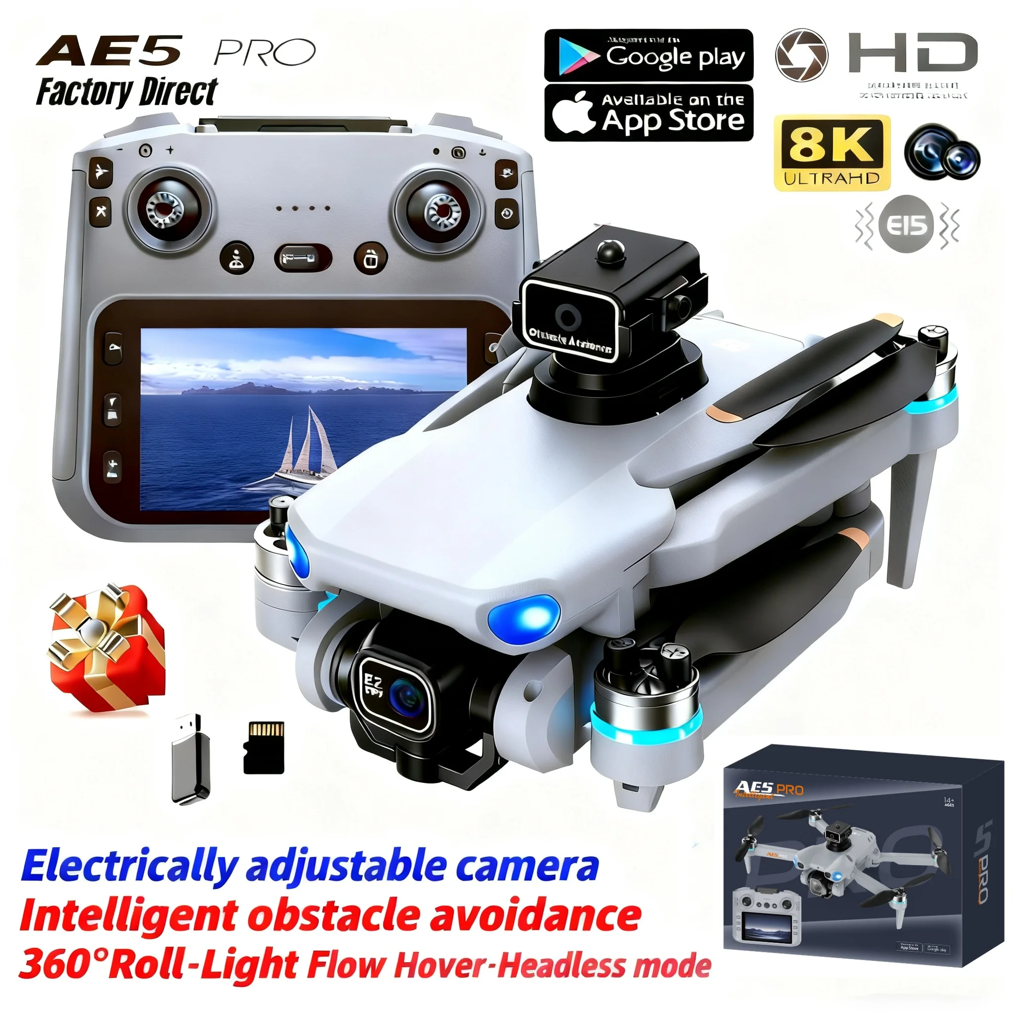 Drone Camera Mount - Дрон AE5 Pro 8K HD с