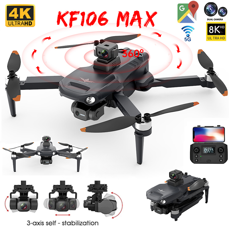 2022 НОВЫЙ KF106 Max Drone 8K  – обзор и цена Drone Camera Wide Angle