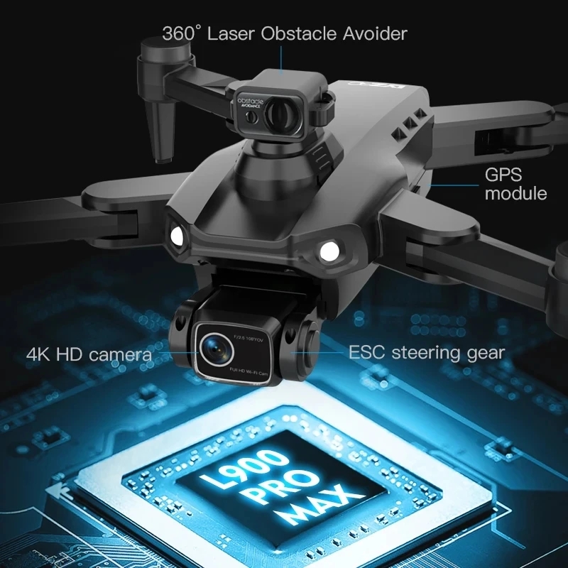 L900 Pro MAX GPS Дрон 4K Профе – обзор и цена Drone Camera Wide Angle
