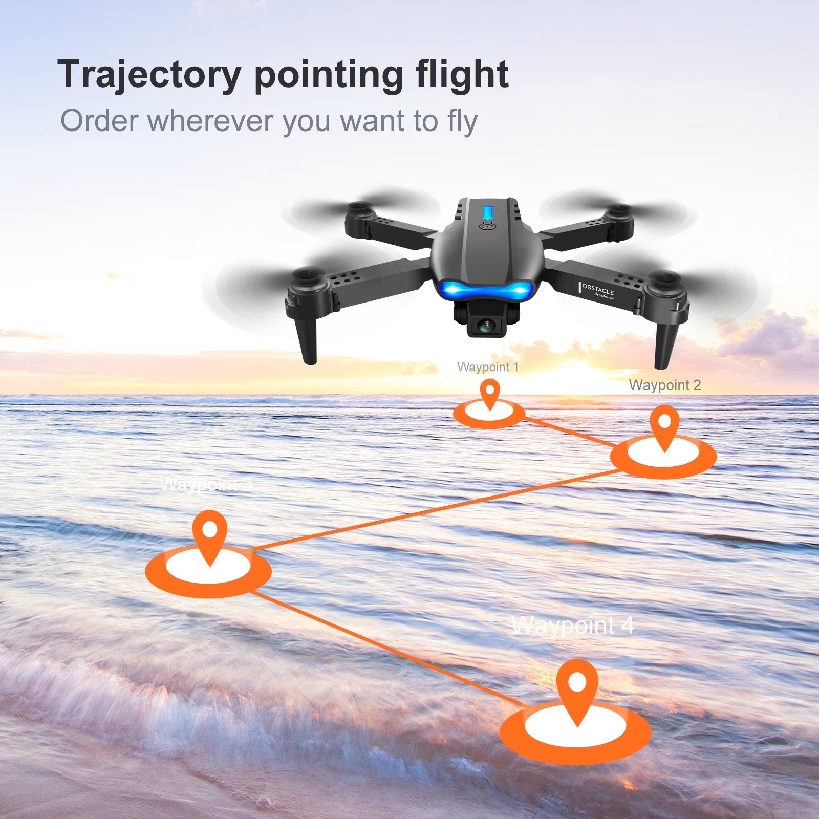 Обновленный складной дрон E88P – обзор и цена Drone Camera 4K