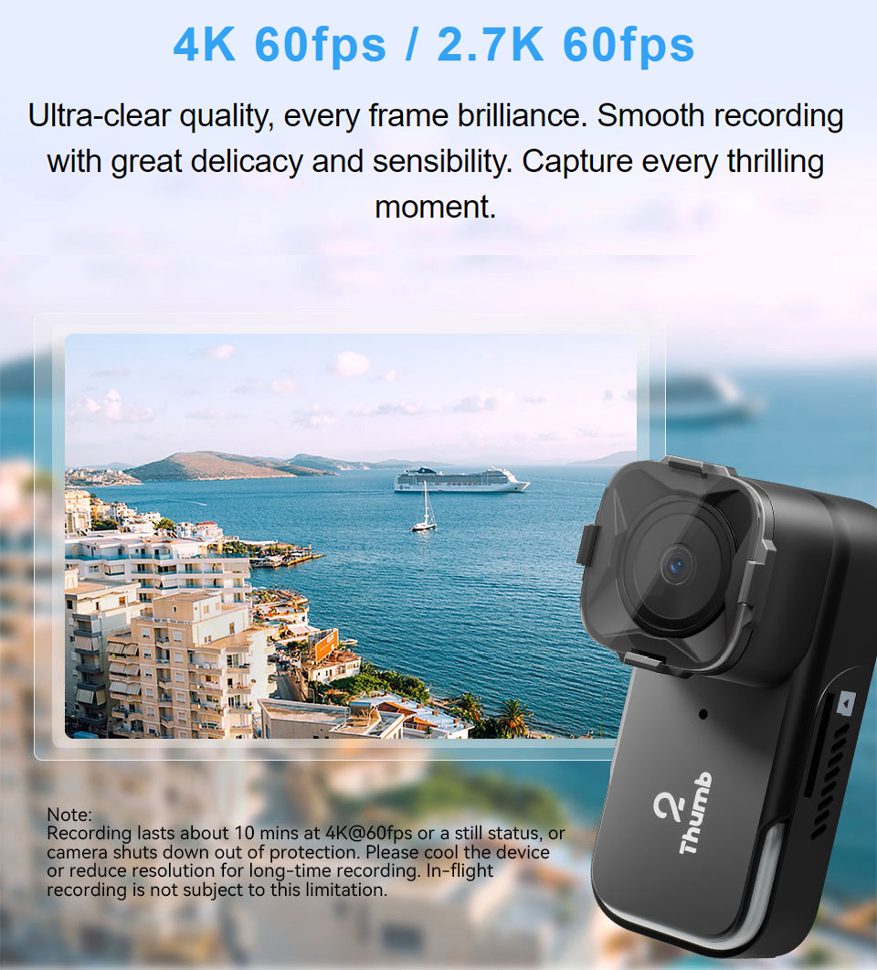 Новая версия RunCam Thumb 2 4K – обзор и цена Drone Camera 4K