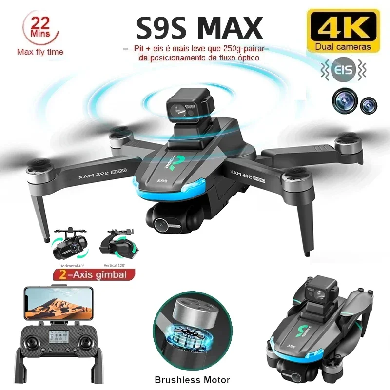 НОВЫЙ S9S MAX MINI Drone 4K 2- – обзор и цена Drone Camera Night Vision
