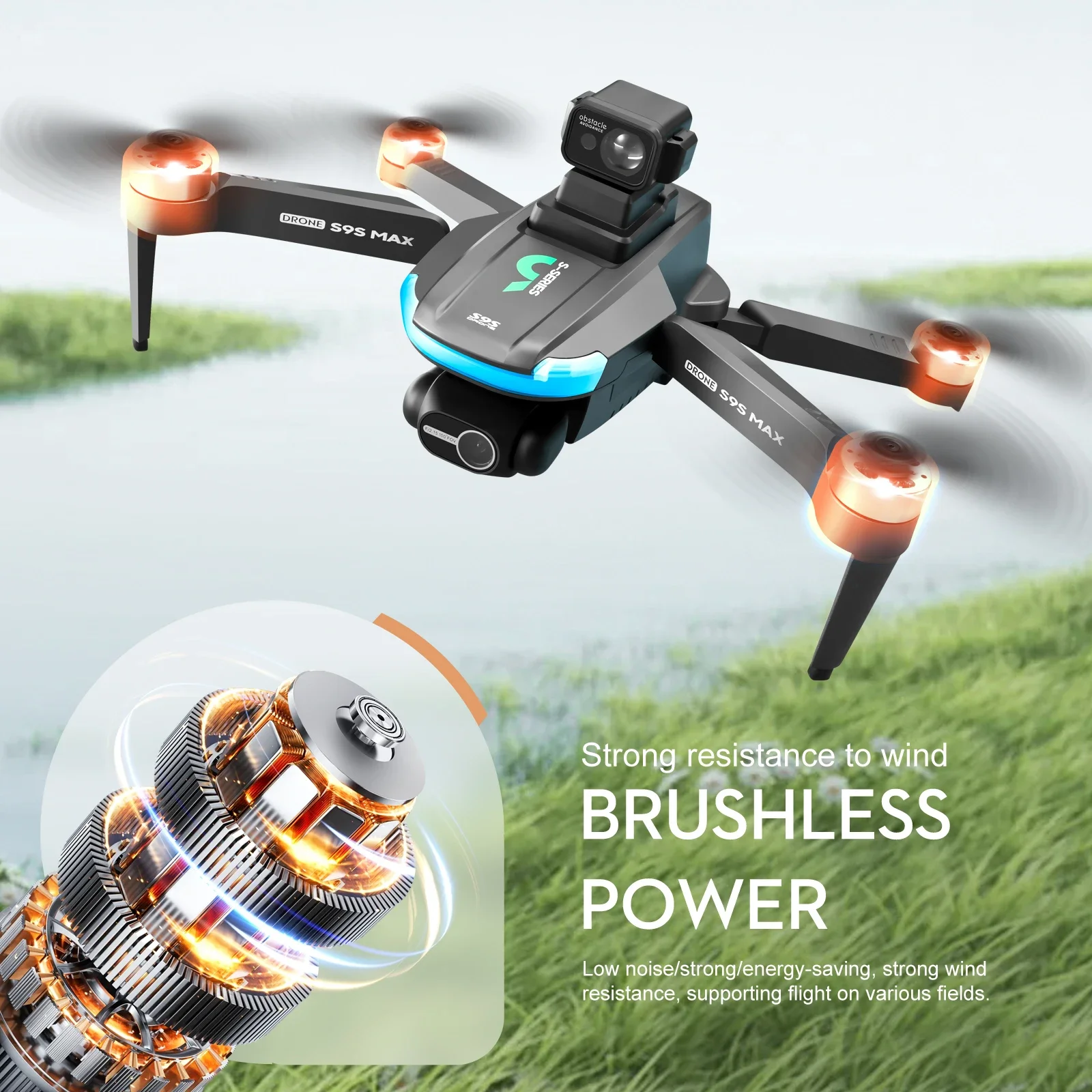 НОВЫЙ S9S MAX MINI Drone 4K 2- – обзор и цена Drone Camera Night Vision