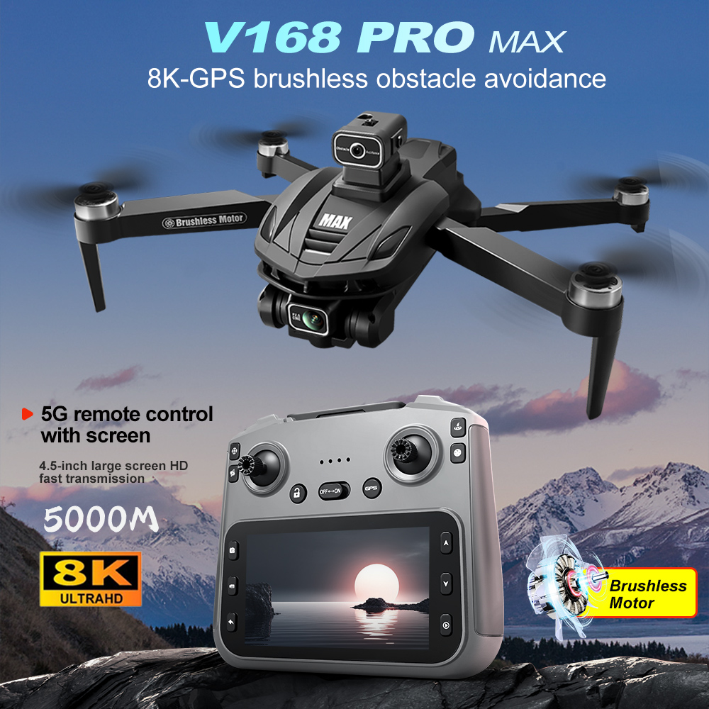 V168 PRO Max GPS Дрон 8K Профе – обзор и цена Drone Camera 4K