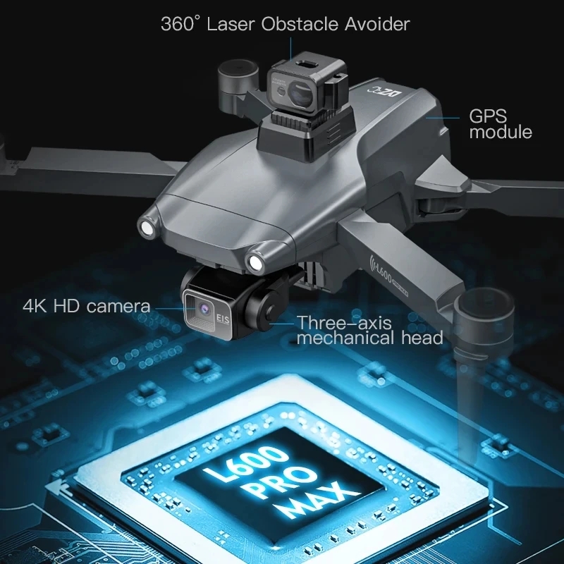 L600 PRO MAX GPS Дрон Професси – обзор и цена Drone Camera 4K